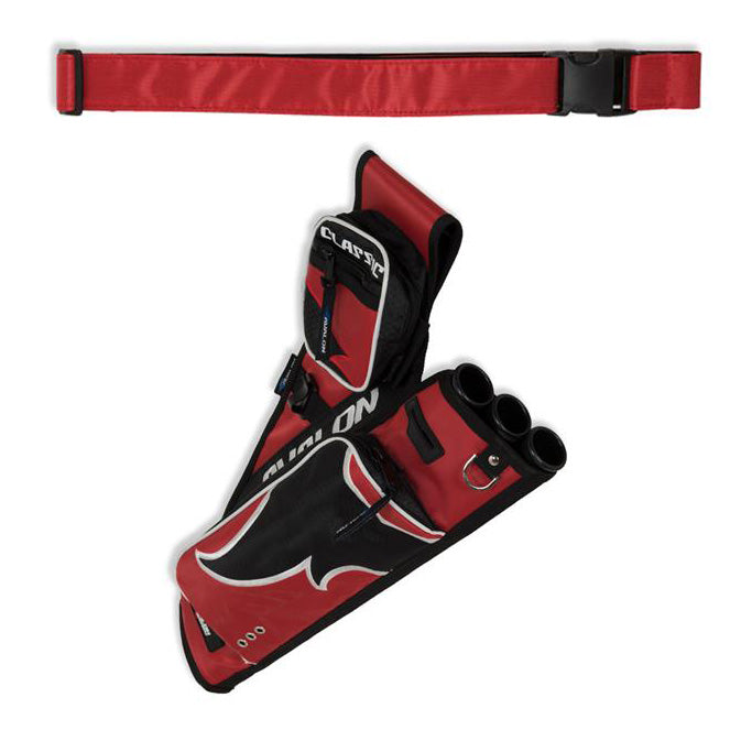 Photo of Avalon Classic Target quivers in red.