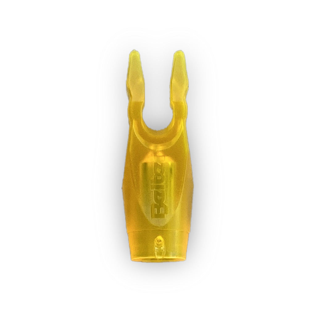 Photo of orange transparent beiter pin nock size 1.