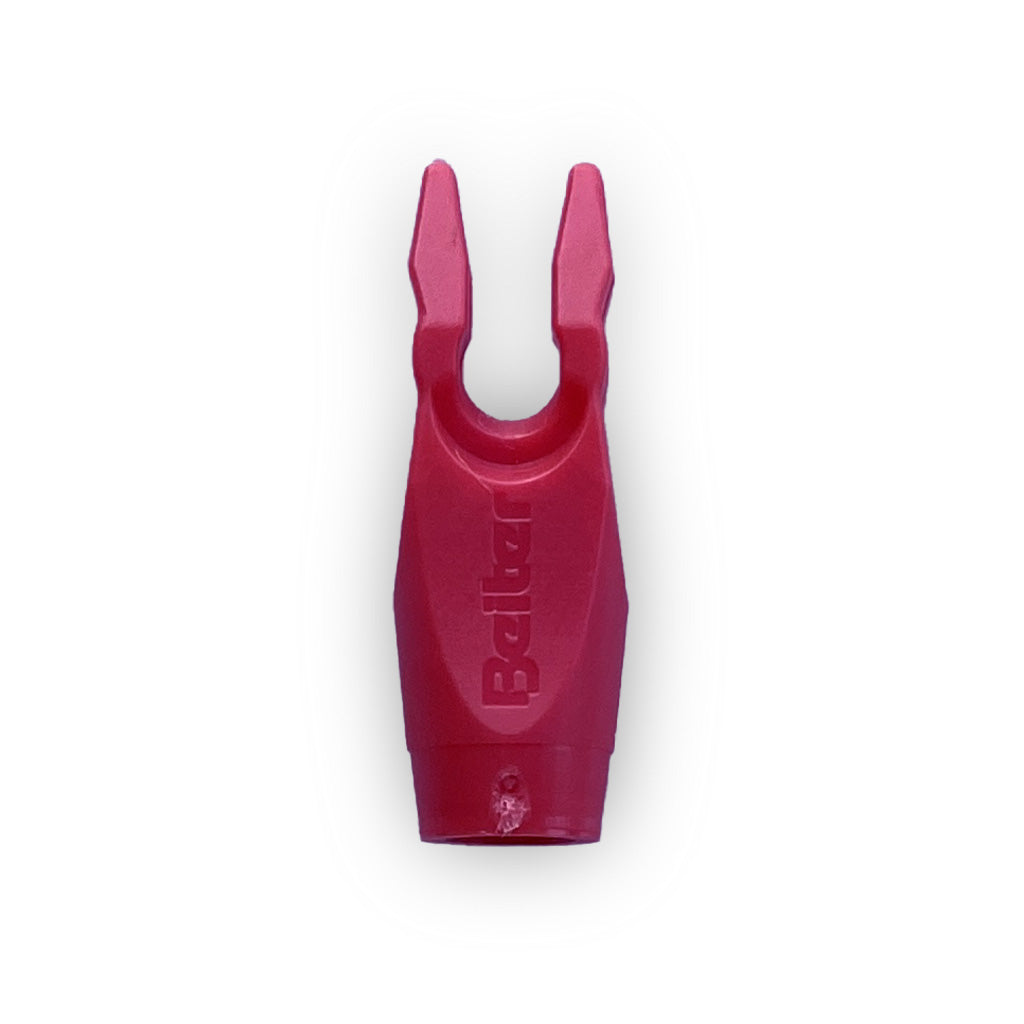 Photo of candy pink opaque beiter pin nock size 1.