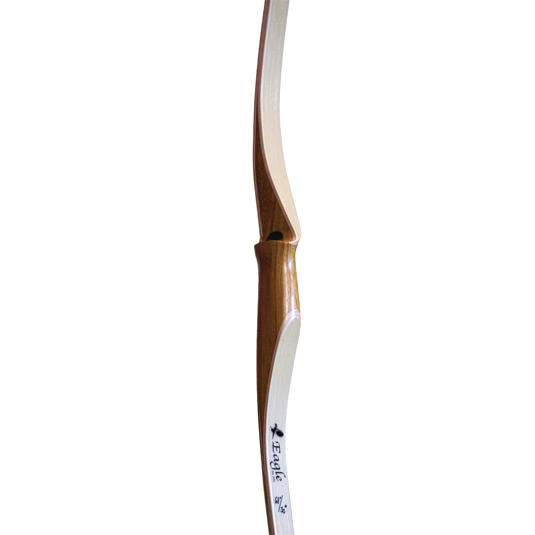 Photo of handle of Eagle Bamboo Longbow.
