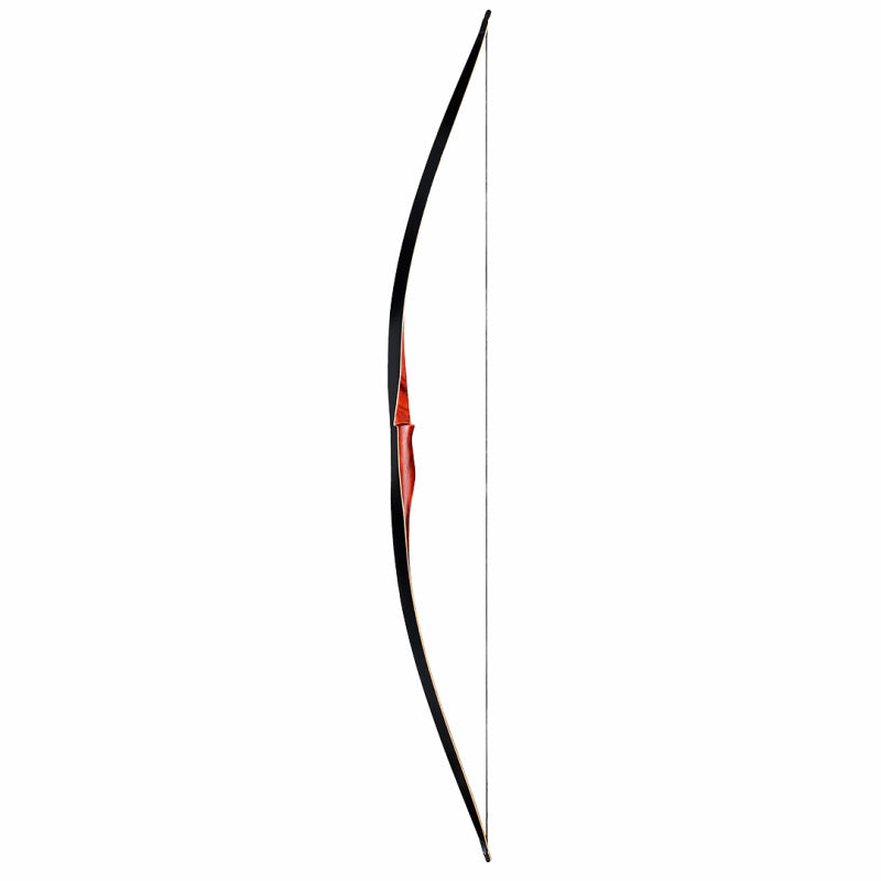 Photo of a strung Ragim Wolf longbow.
