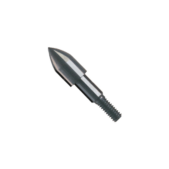 Photo of Saunders screw in bullet point for aluminium arrows on a white background.