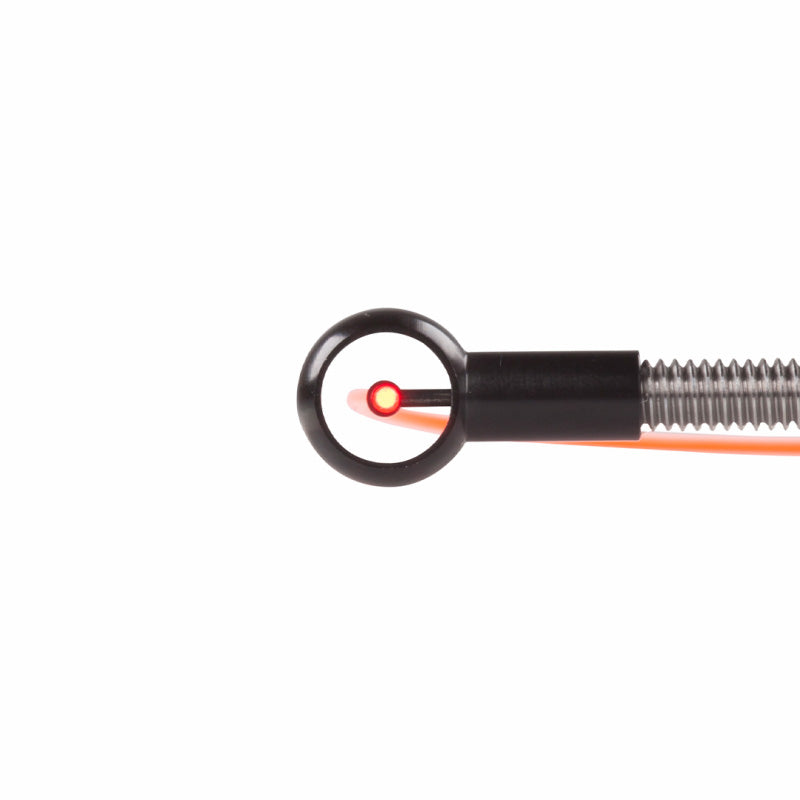 Close up photo of Shibuya Fibre-optic sight pin.