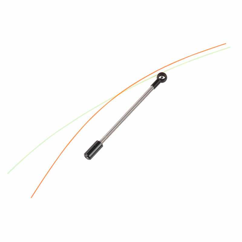 Photo of Shibuya Fibre-optic sight pin with the red and green fibres.