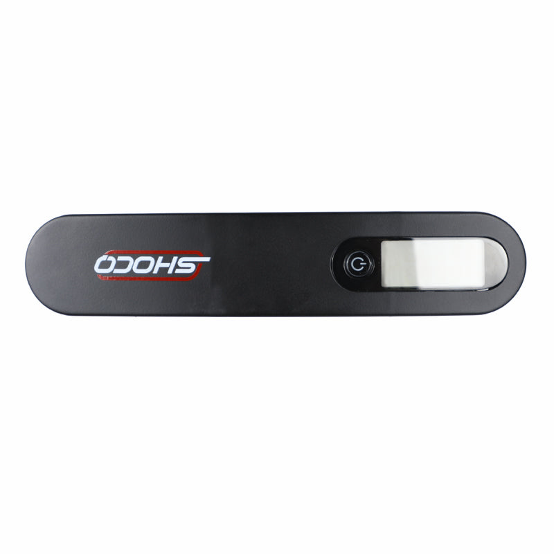 Photo of Shocq digital bow scale from the top.