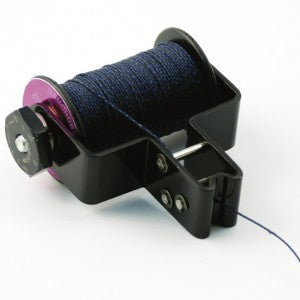 Photo of Spigarelli string serving tool with roll of serving string loaded onto the spindle.