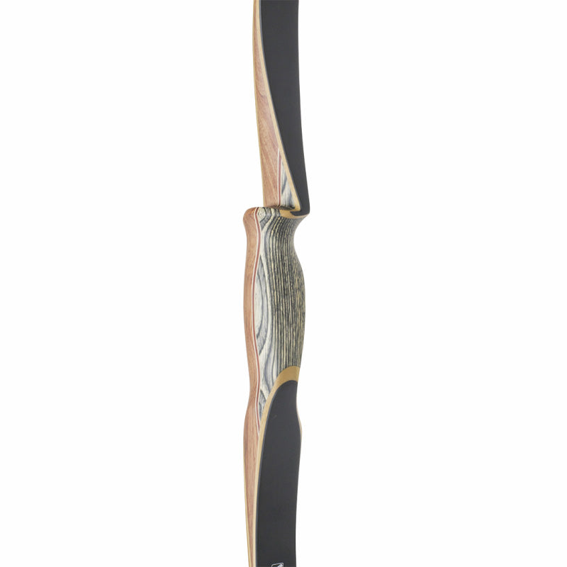Photo of back of handle for White Feather Osprey longbow.
