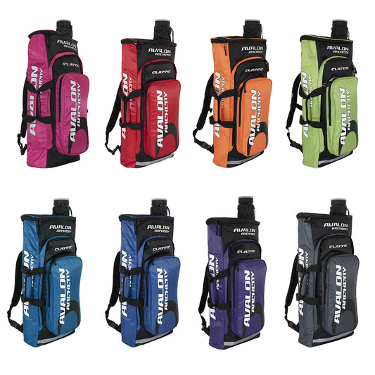 Photo of Avalon classic recurve backpacks in all colours we have available.