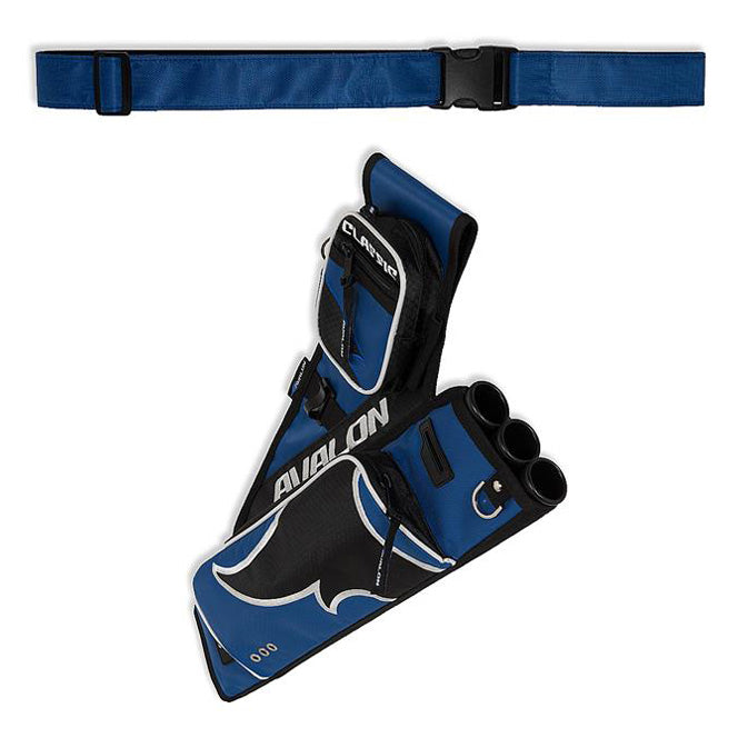 Photo of Avalon Classic Target quivers in blue.