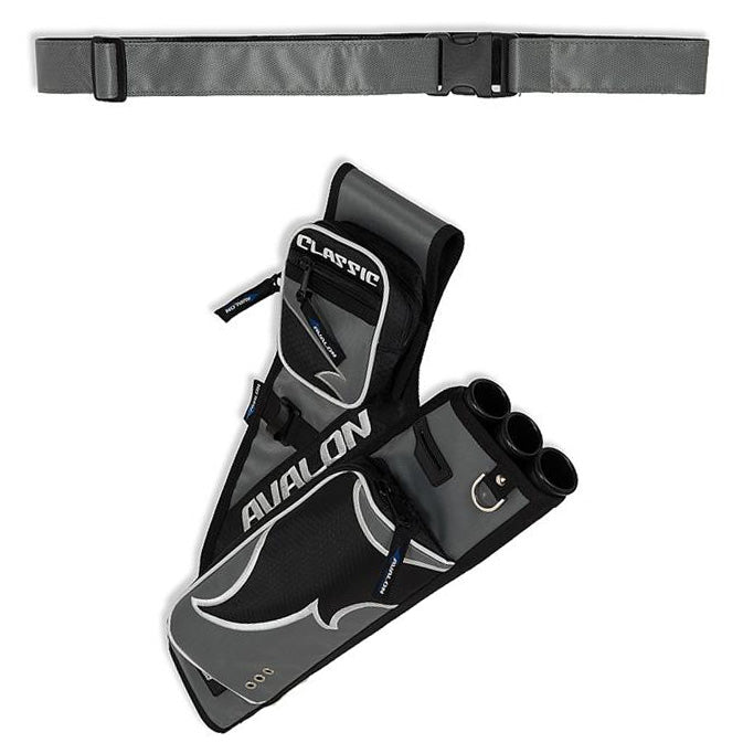 Photo of Avalon Classic Target quivers in gray.