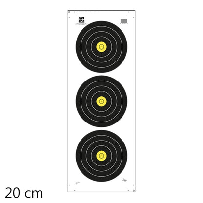 Photo of Avalon field target face, 20cm, 3 spot.
