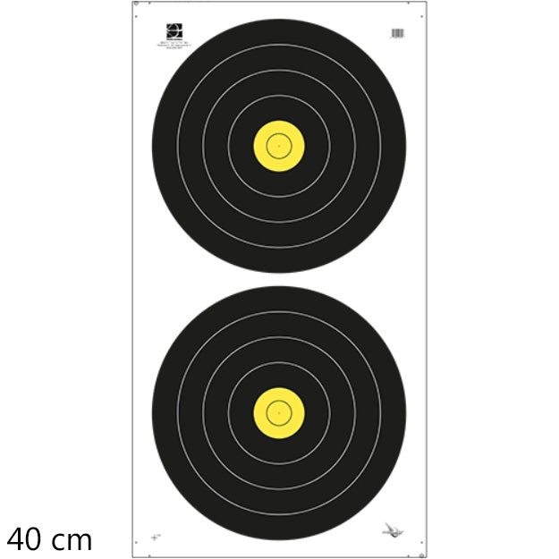 Photo of Avalon field target face, 40cm, 2 spot.
