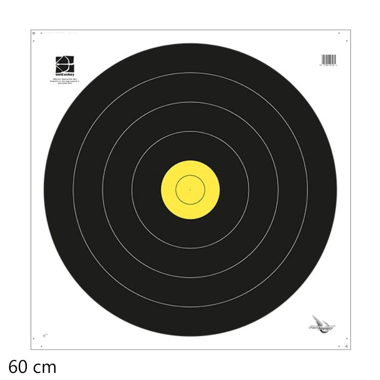 Photo of Avalon field target face, 60cm, 1 spot.
