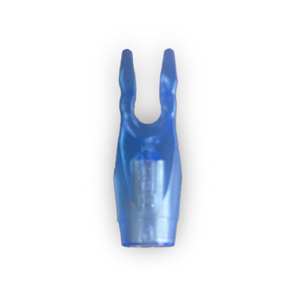 Photo of blue transparent beiter pin nock size 1.