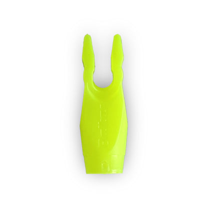 Photo of fluoro-yellow opaque beiter pin nock size 1.