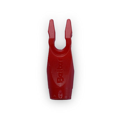 Photo of red opaque beiter pin nock size 1.