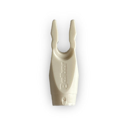 Photo of whote opaque beiter pin nock size 1.