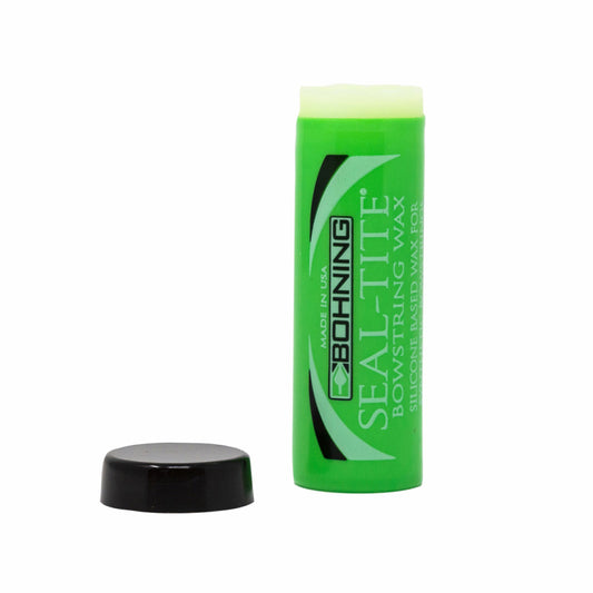 Photo of Bohning Seal Tite String wax tube with its lid off.