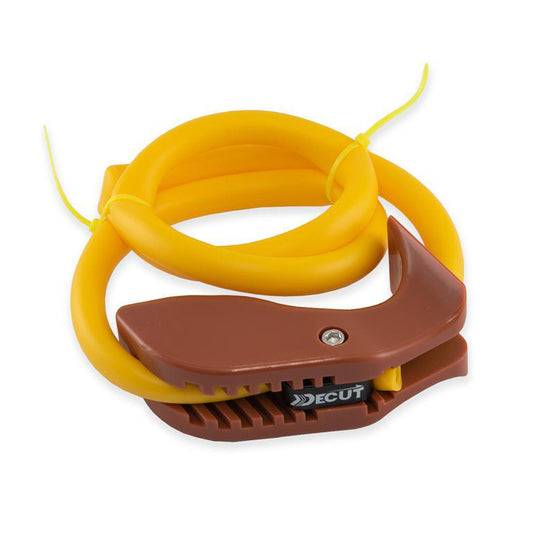 Photo of Decut RTRAIN Stretch Band with grip on a white background.