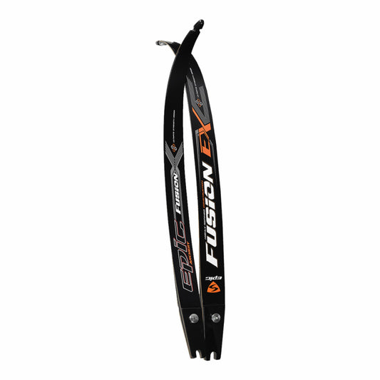 Photo of pair of Epic Fusion EX Fibreglass Foam limbs for recurve or barbow archery.