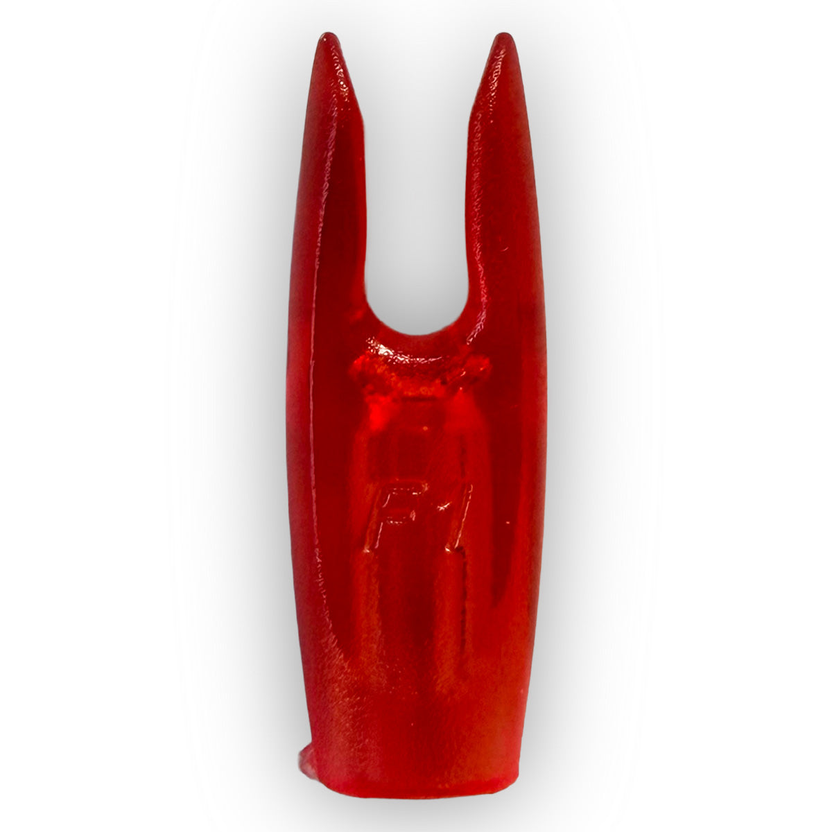 Photo of Flex pin nock in red.