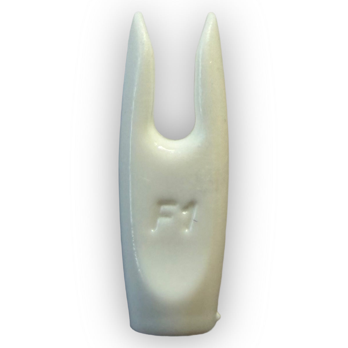 Photo of Flex pin nock in white.