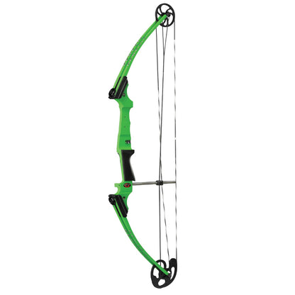 Photo of green Mathews Genesis Bow on a white background.