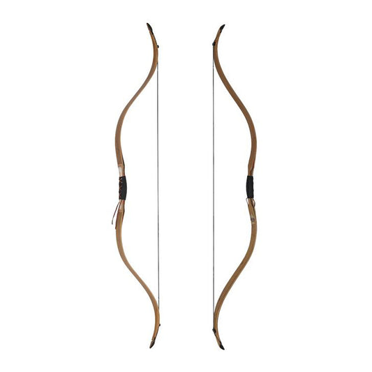 Photo of two Oak Ridge Bamboo Sada traditional bows on a white background