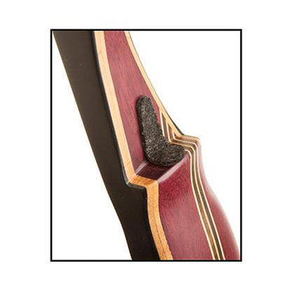 Photo of traditional bow rug rest installed on a bow shelf.