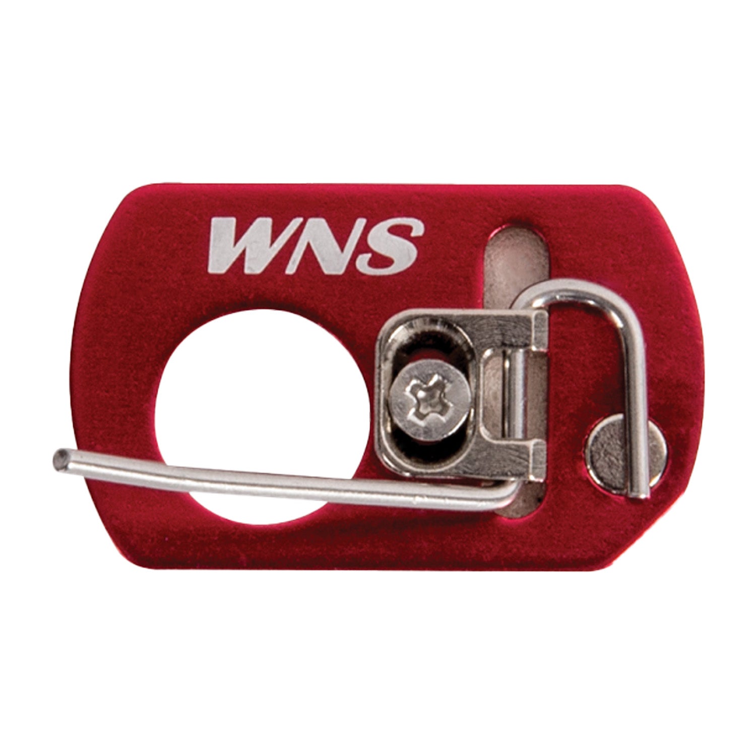 Photo of red WNS S RE Arrow Rest on a white background.